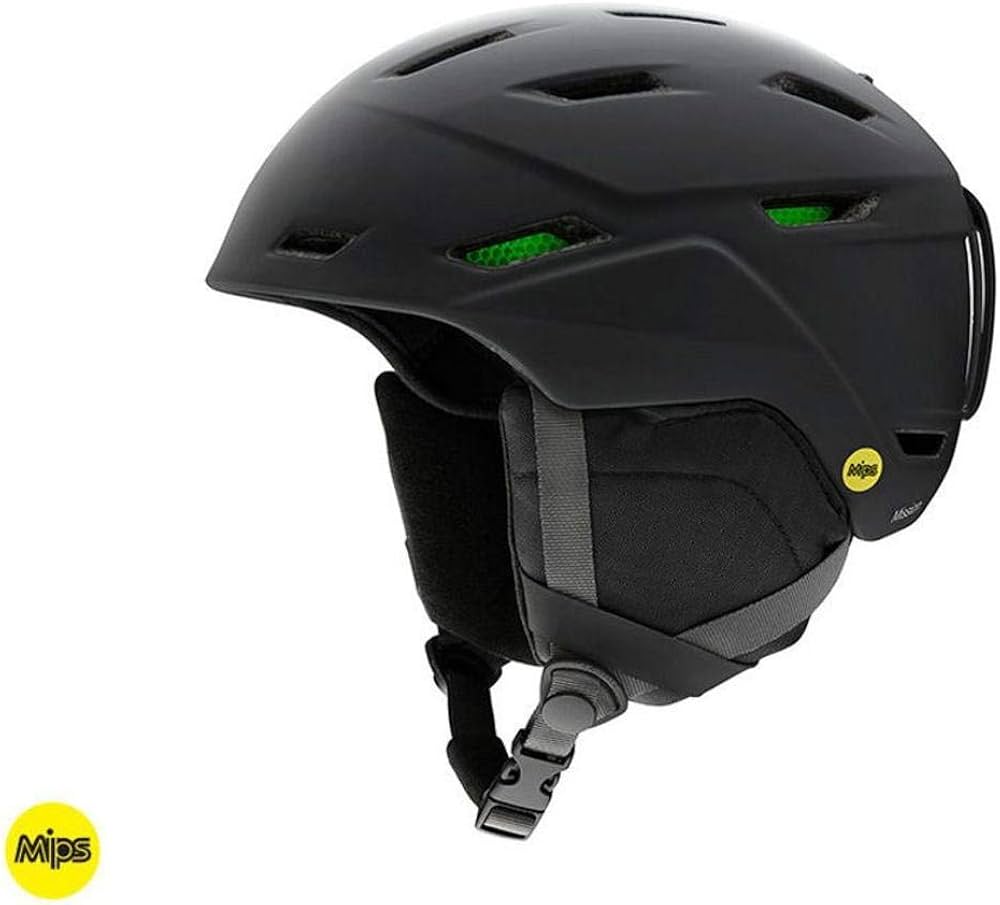 Amazon.com: SMITH Mission MIPS Snow Sport Helmet - Matte Black