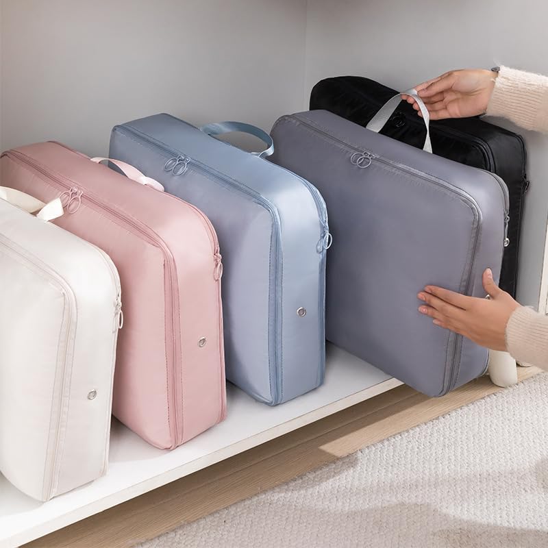 Foldable Storage Bag - Ultra-Light And Portable, Equipped With A Carrying Strap, Is A Storage Bag Ssuitable For Travel And Home Use - Pink