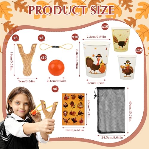 image for TLY Thanksgiving Games Stacking Cups Set,Thanksgiving Party Games with