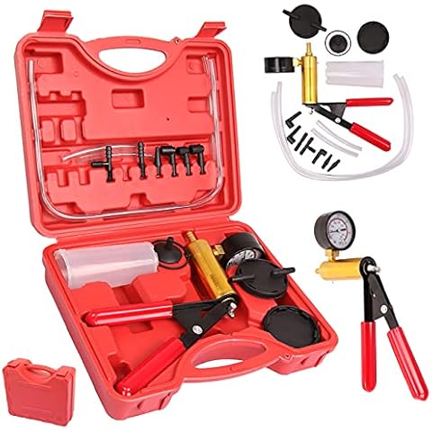 Ambienceo Hand Held Brake Bleeder Tester Set Bleed Kit Vacuum Pump Tester Brake Bleeding for Car Motorbike Motorcycle Automotive Cover
