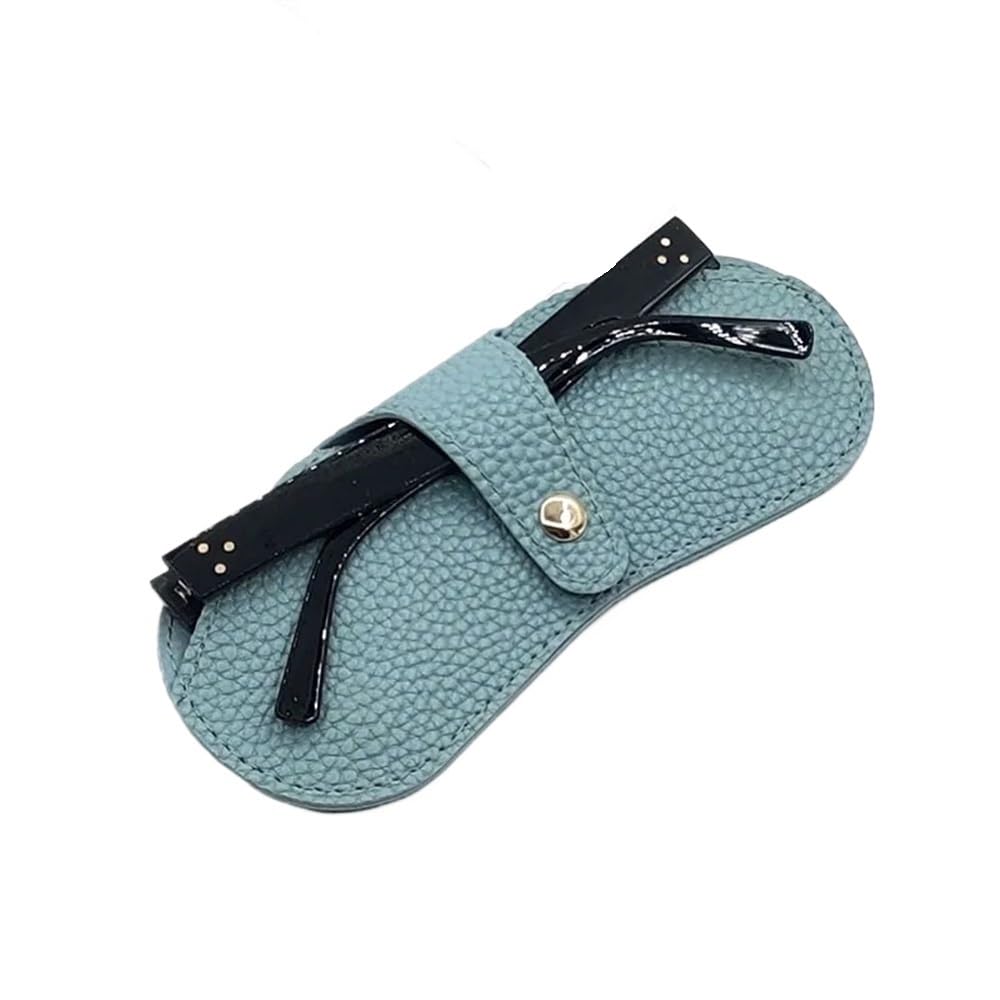 2/4/6 szt. etui na okulary damskie skórzane miękkie okulary torba uchwyt moda przenośne okulary przeciwsłoneczne akcesoria etui na okulary okulary pudełko na okulary 1 szt. (niebieski, 6