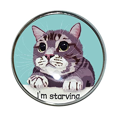 猫 ピンバッジ お腹ペコペコ BL ピンバッチ 猫 ブローチ 猫ピン