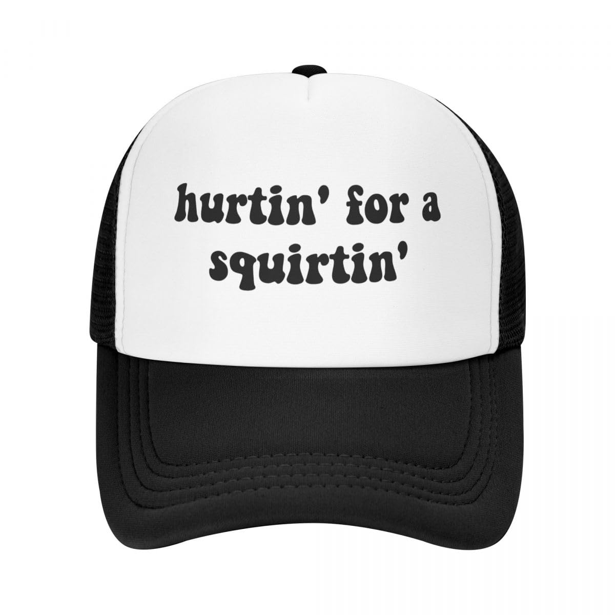 Hurtin' for A Squirtin' Trucker Hats for Women Black Men Funny Gag Trucker Hat for Women