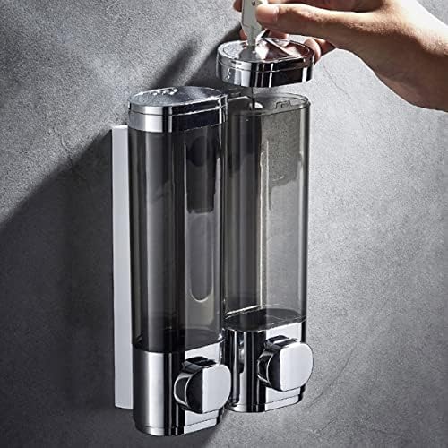 Shampoo Dispenser Kit, 600ML Wall Mounted Shampoo and Conditioner