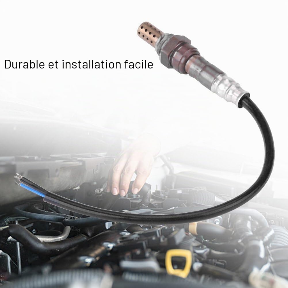 Aramox sonde à oxygène sonde lambda universelle, capteur d'oxygène lambda O2 à rapport de carburant universel SG450 à 4 fils pour véhicules 90-15