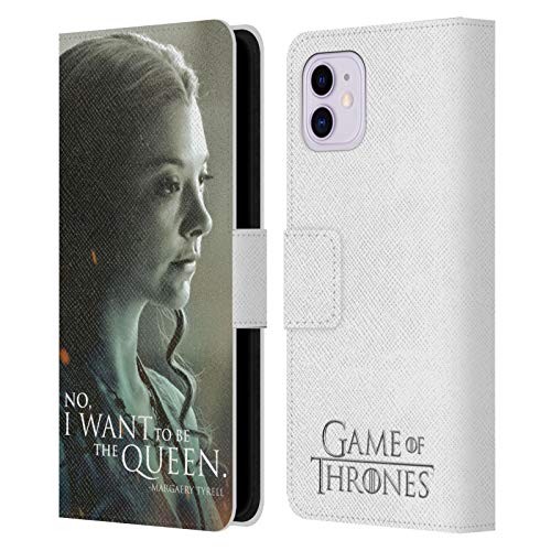 Head Case Designs Officially Licensed HBO Game of Thrones Margaery Tyrell Character Portraits Leather Wallet Case Compatible with Apple iPhone 11