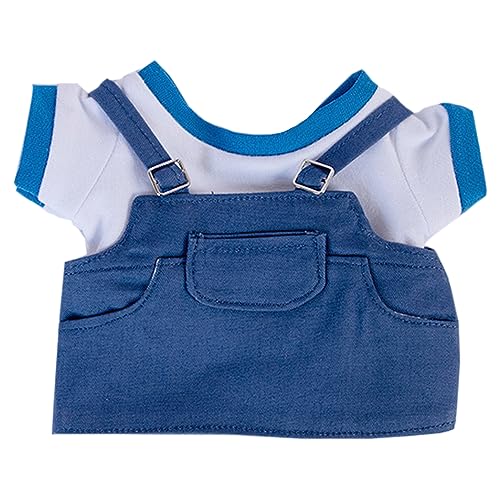 niannyyhouse 10cm 15cm 20cm ぬいぐるみ 服 Tシャツ 吊りズボン ストラップドレス 着せ替え 綿人形 アクセサリー (b4, 10cm)