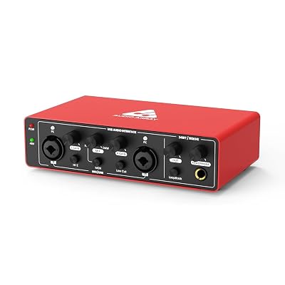 Audio Array AI-04 2x2 Gen 3 Audio Interface | Premium Mic Pre-Amps | 48V Phantom Power Support | 24bit/192kHz High Fidel