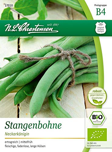 Preisvergleich Produktbild N.L. Chrestensen 17010-nl Stangenbohne Neckarkönigin (Bio-Stangenbohnensamen)