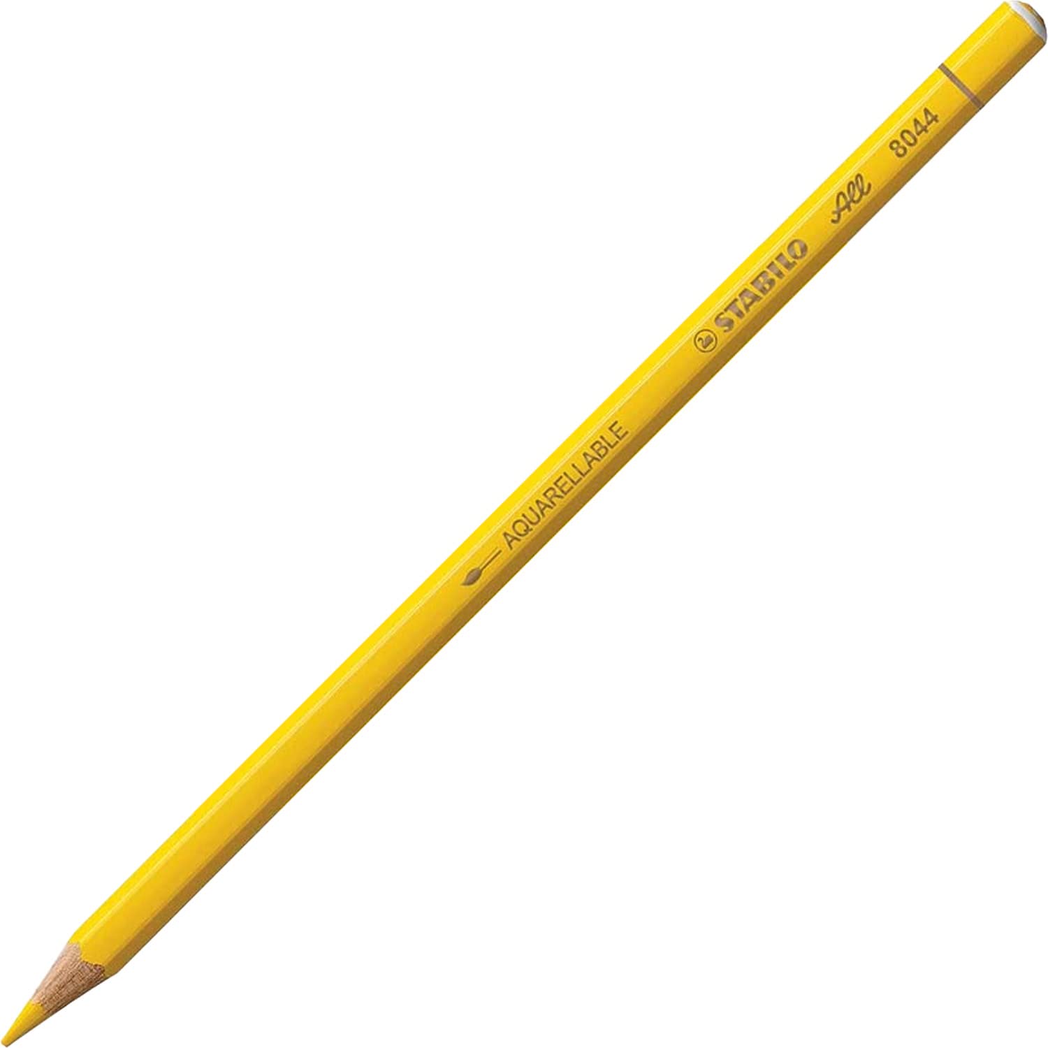 STABILO All Watercolour Effect Pencil Pack of 3 Pencils (Yellow), 1 count (Pack of 3) - Image 2