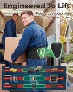 Sparthos Back Brace for Lower Back Pain - Immediate Relief from Sciatica, Herniated Disc, Scoliosis - Breathable + Lumbar Support Pad - For Men & Women - Fits 44–52″ Waist (Large, Check Size Chart)