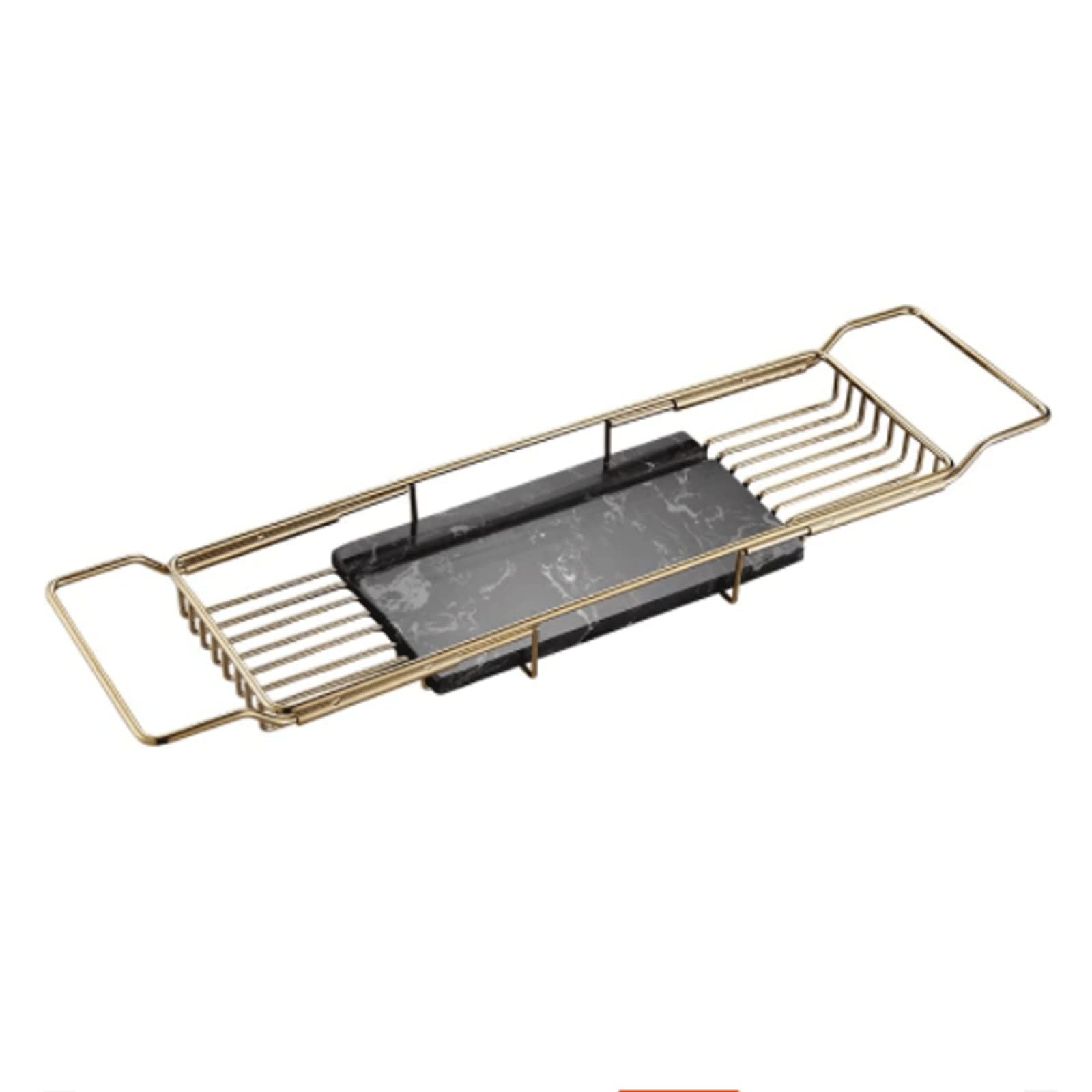 MYUYEE Expandable Steel Bathtub Tray For Stretchy And Relaxing Bath Experience