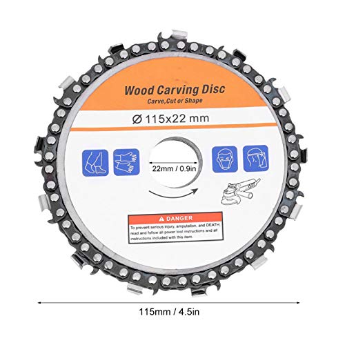 4.5 Inch Angle Grinder Chain Wood Carving Saw Disc Cemented Carbide For Cutting Polishing Sawing Wood #TOP1
