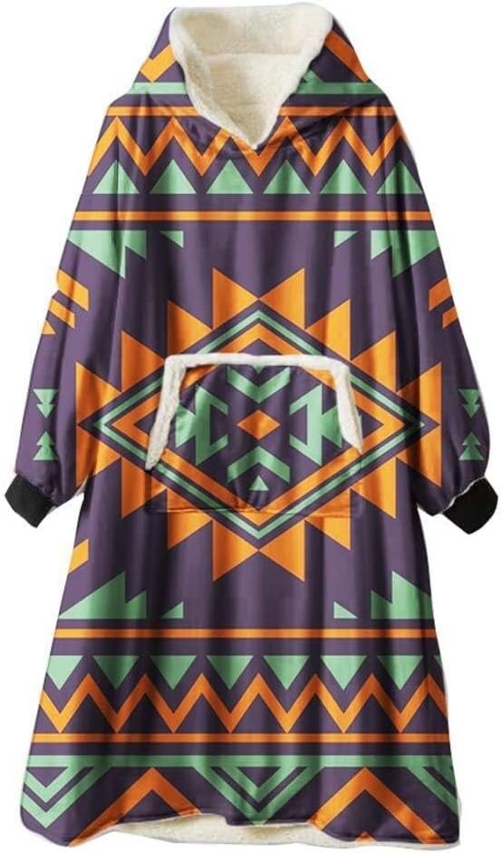 Couverture à capuche surdimensionnée avec isolation thermique maximale et taille cool unique