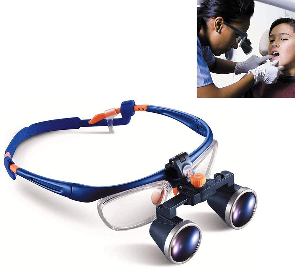 asdchZen Magnifying Glasses Dental Loupes, Dental Surgical Loupes 2.5X 3.5X Binoculars Magnifier Profession Headband Magnifying Glass Beauty Comes,2.5x