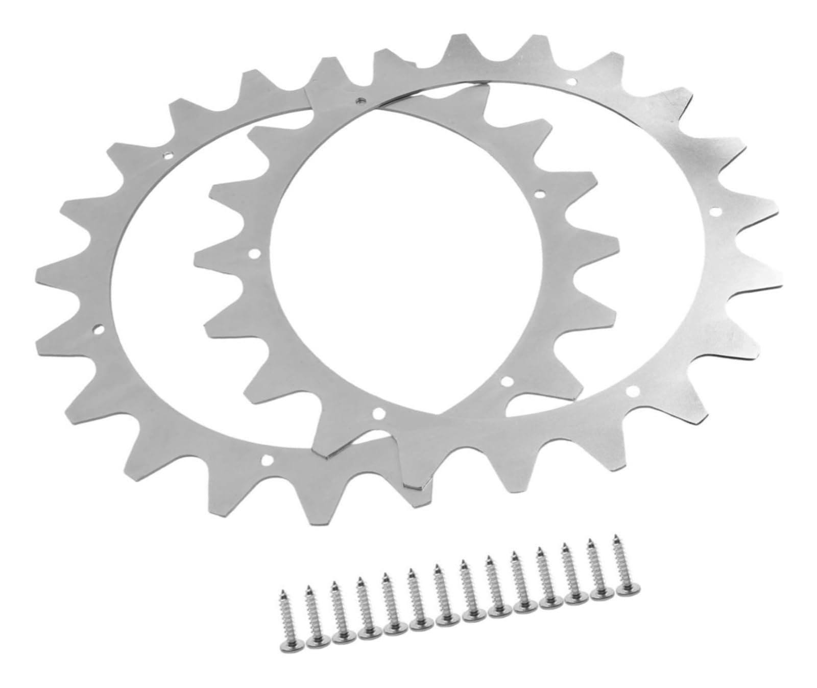 Clous de rechange antidérapants for roues de tondeuse robot ECOVACS GOAT, en acier inoxydable avec vis de fixation.