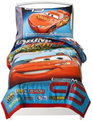 Disney Cars Race Toddler Bedding Set Lightining McQueen Bed