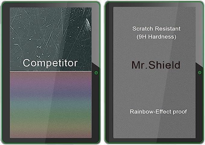 Mr.Shield [2-PACK] Designed For Huawei MediaPad T3 10 Inch / 9.6 Inch [Tempered Glass] Screen Protector [0.3mm Ultra Thin 9H Hardness 2.5D Round Edge] with Lifetime Replacement
