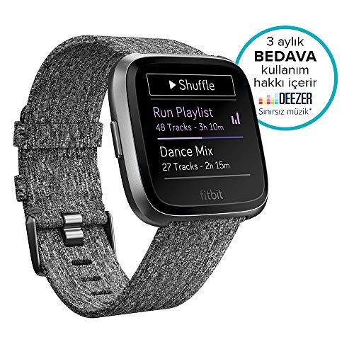 Fitbit Versa Special Edition Montre Connectée Avec Bracelet Tissée Bluetooth Nfc - vue 5