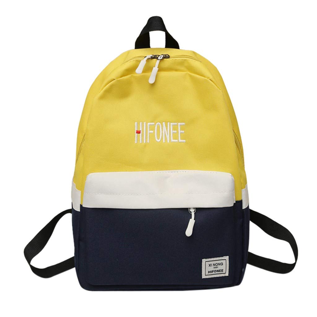 TAMALLU Women Large Crossbody Bag Patchwork Nylon Backpack