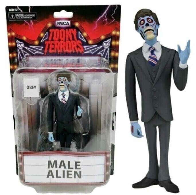 Super7 They Live Female Ghoul (negro Y Blanco) - Figura De Acción De 3.75 Pulgadas Con Accesorios, Coleccionables Clásicos De Terror Y Juguetes Retro