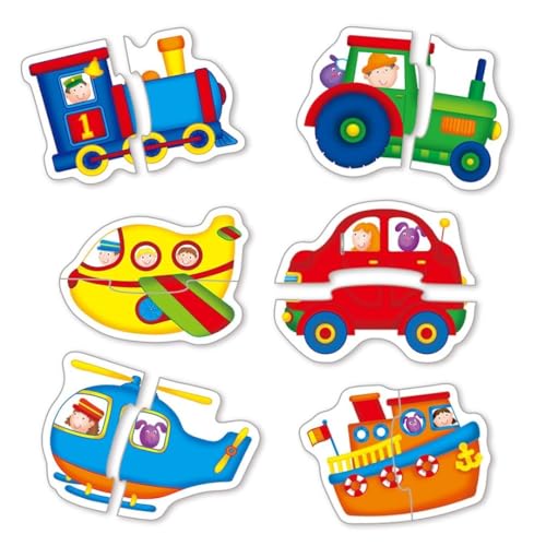 Galt Toys, Baby Puzzles - Transport, Jigsaw Puzzles for Kids Ages 18 Months Plus, Multicolor, 12.5 x 15 cm - Image 2