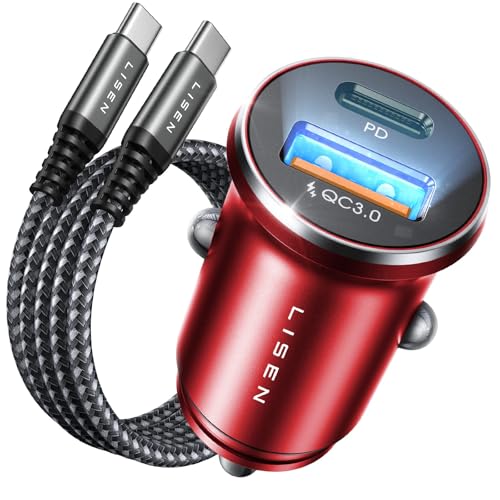 LISEN for iPhone 16 Car Charger, 54W USB C Car
