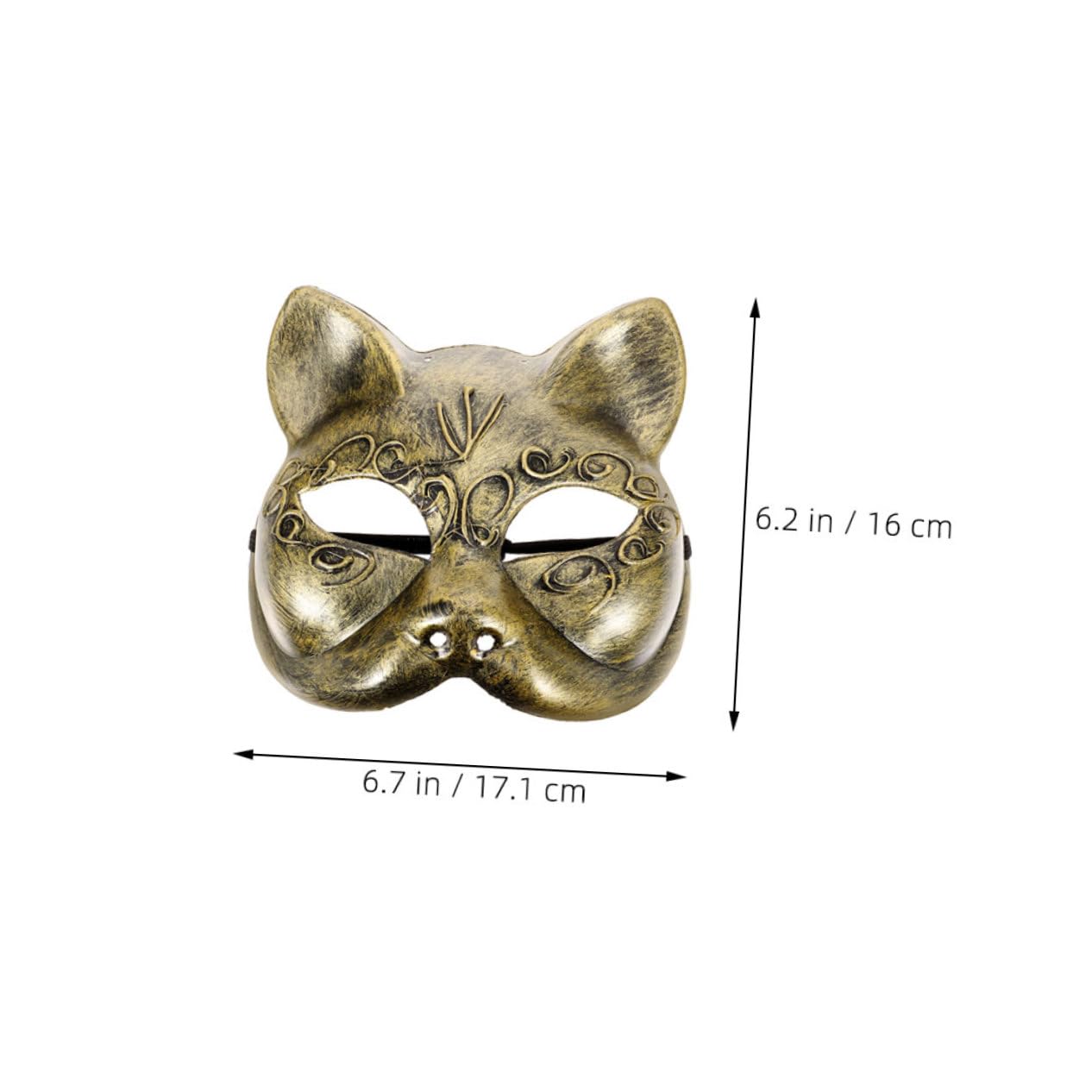 VALICLUD 2pcs Masquerade Mask for Women Cute Half Face Animal Mask for Cosplay Halloween Party Accessories Strap Sparkling Design for Festivals and Events
