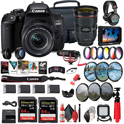 Canon EOS Rebel 800D DSLR con lentes y accesorios miniatura 1
