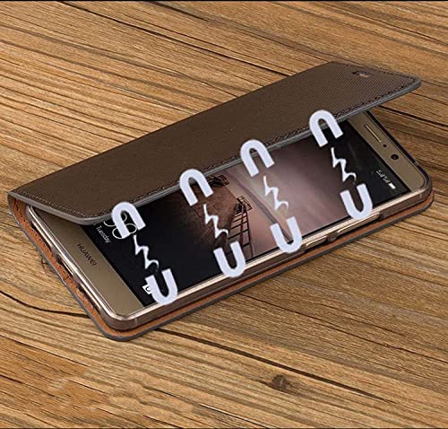 Funda para iPhone 14 con tapa de cuero gris y soporte para ver vídeos cómodamente 6