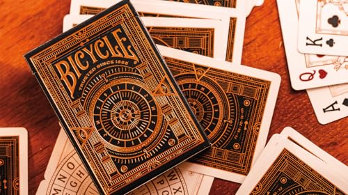 Bicycle Cypher Premium schwarze Spielkarten, Goldfolie, 1 Deck – Bild 5