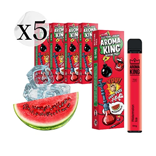 5 x Aroma King/AK E-Shisha OHNE Nikotin, E-Zigarette, 700 Züge. WATERMELONE ICE: eisige Wassermelone – Bild 3