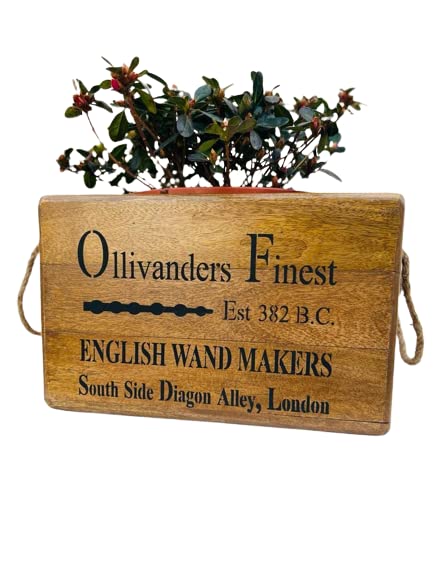 Retro Collections Olivanders Finest Wooden Storage Trunk/Chest Box with Lid Large