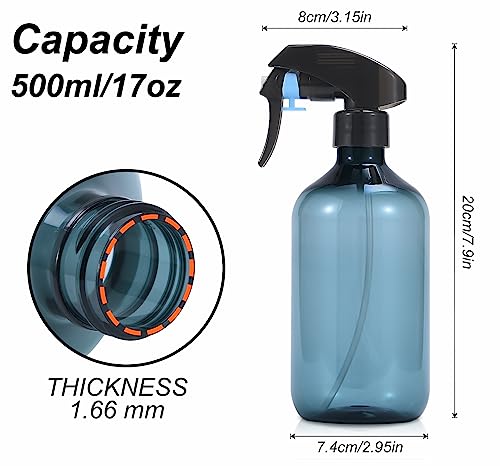 driew-Plant-Mister-Spray-Bottle-500ml17oz-Plastic-Plant-Sprayer-Mister-Plant-Spray-Bottle-for-PlantsCleaning-Solutions-HairGardening-Clear-Blue