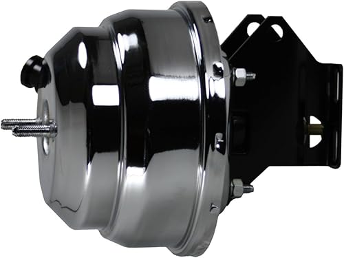Leed Brakes Amplificador de potencia dual de 8 pulgadas con soporte (cromo)