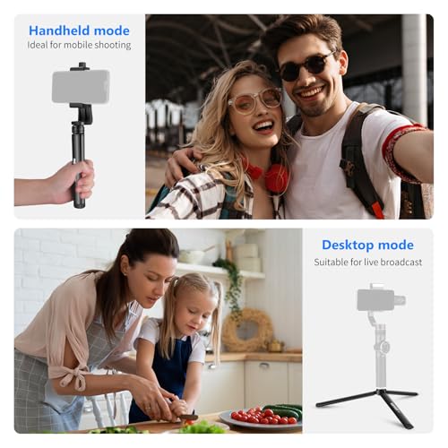 Image of NEEWER Mini Metal Tripod, Table Stand, Desktop Compact Tripod Compatible with Crane M2, Smooth Q2, Gimbal Grip Stabilizer and All Cameras