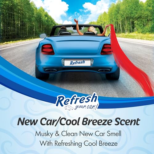 Image of Refresh Your Car! Gel Can (New Car /Cool Breeze Dual Scent, 5 oz), 24 Value Pack