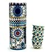 Images d'Orient Set Regalo 2 in 1 scatole in Metallo con 4x60 ml Porcellana tazzine da caffè tazzine da Espresso tazzine da Moca, Design mediterraneo caffè Cucina stoviglie