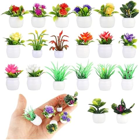 Amaxiu 20PCS Miniature Plant Pots Set Cover