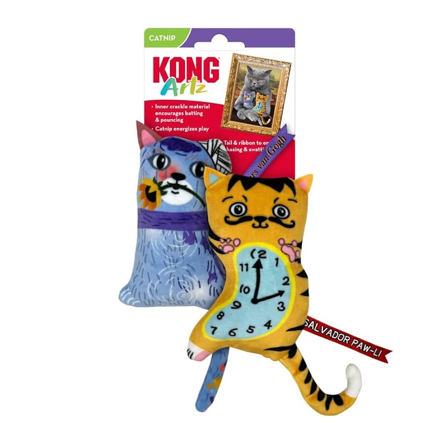 Amazon.com : KONG Artz Cats - Crackling Cat Toys with Catnip