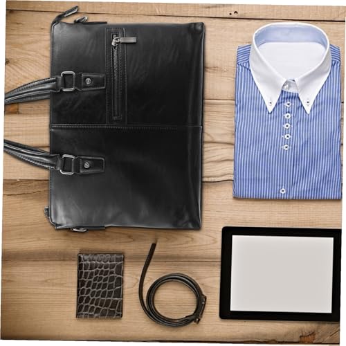 Bolso de negocios SHINEOFI de cuero PU con elegante compartimento para computadora 7