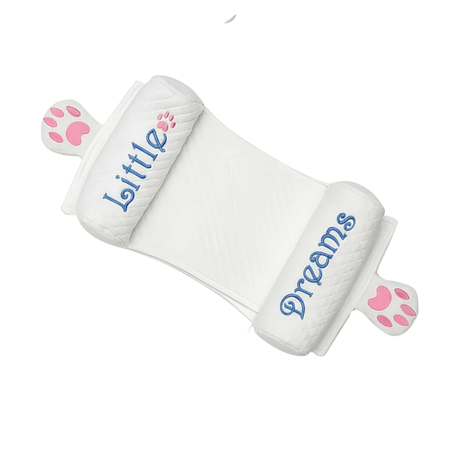 Baby Head Support Pillow, Supersoft Fabric, Adjustable Side Roll Cushions, Portable, for Newborns (White)-image-35