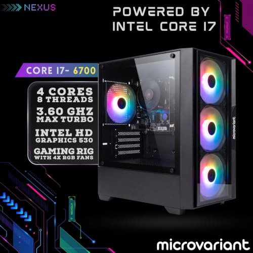 Image of Nexus Core I7 Desktop PC | Core I7 6th Gen Processor| 16GB RAM | 512GB M.2 NVMe SSD | HD Graphics 530 |5G WiFi + BT Dongle | Windows 11 Pro | Office 21 | 2 Year Warranty