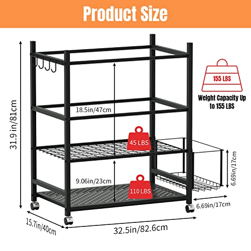 Uboway Dumbbell Rack For Home Gym, Weight Storage Rack For Dumbbells, Workout Equipment Storage Rack, Home Gym Storage Rack For Yoga Mats, Kettlebells And Strength Training Equipment With Wheels And Hooks #TOP4