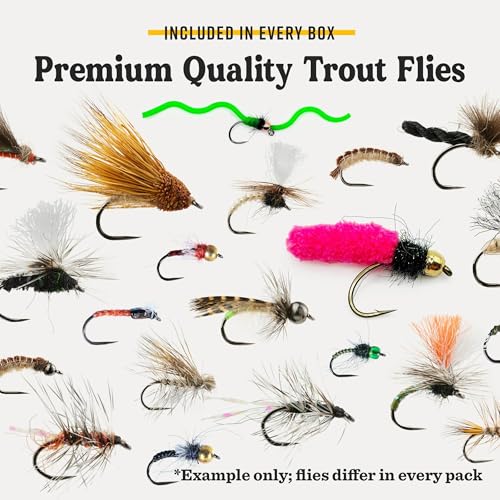 Image of Postfly Trout Fly Fishing Kit, Premium Flies for Rainbow Trout, Brown Trout and Brook Trout