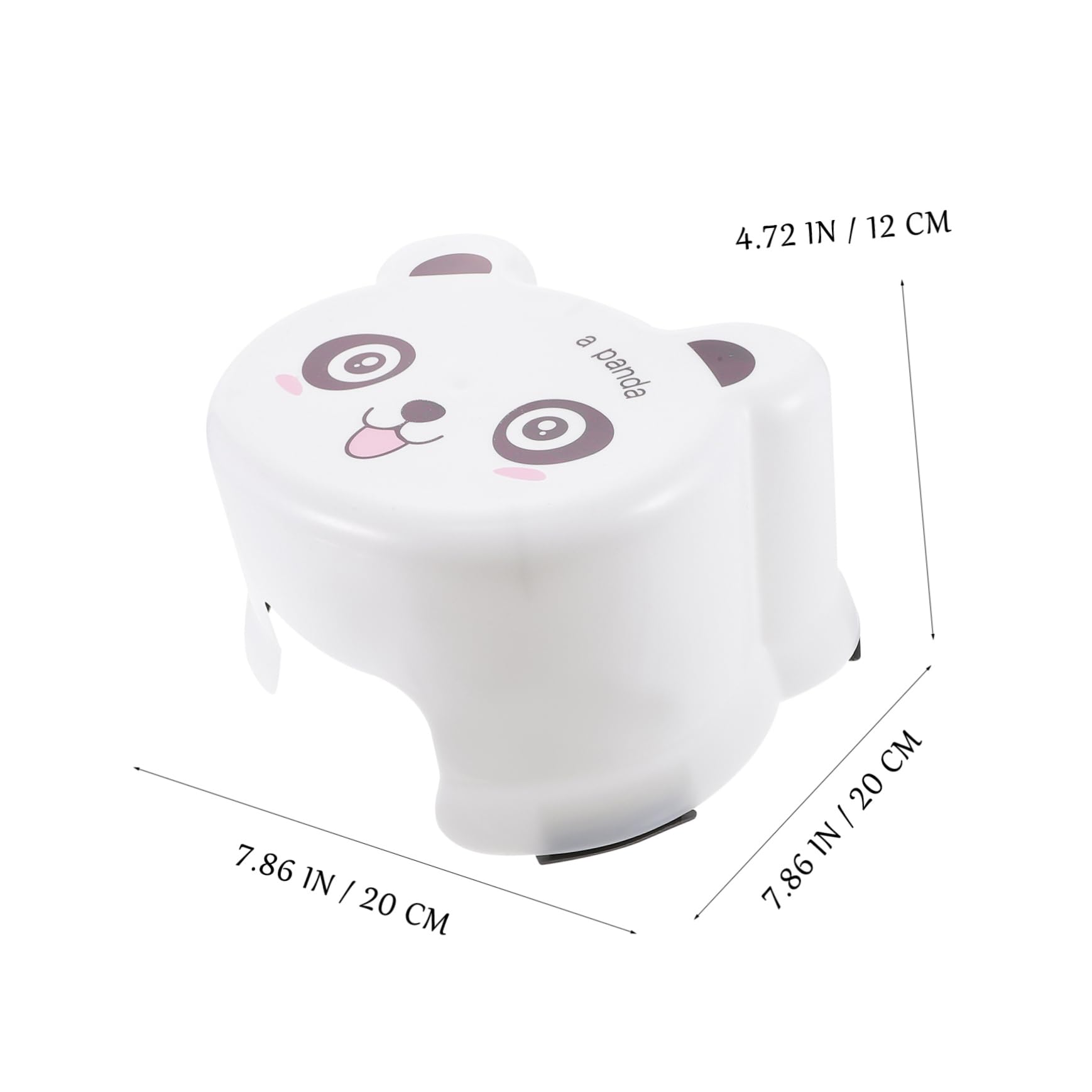 Sgabello per Bambini Antiscivolo in Plastica Bianca, Poggiapiedi Spesso per Bagno e Wc, Sgabello Cartoon Resistente per Lavandino e Addestramento Vasino