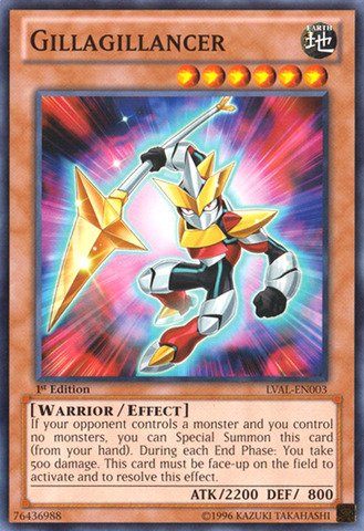 YU-GI-OH! - Gillagillancer (LVAL-EN003) - Legacy of The Valiant - 1st Edition - Common