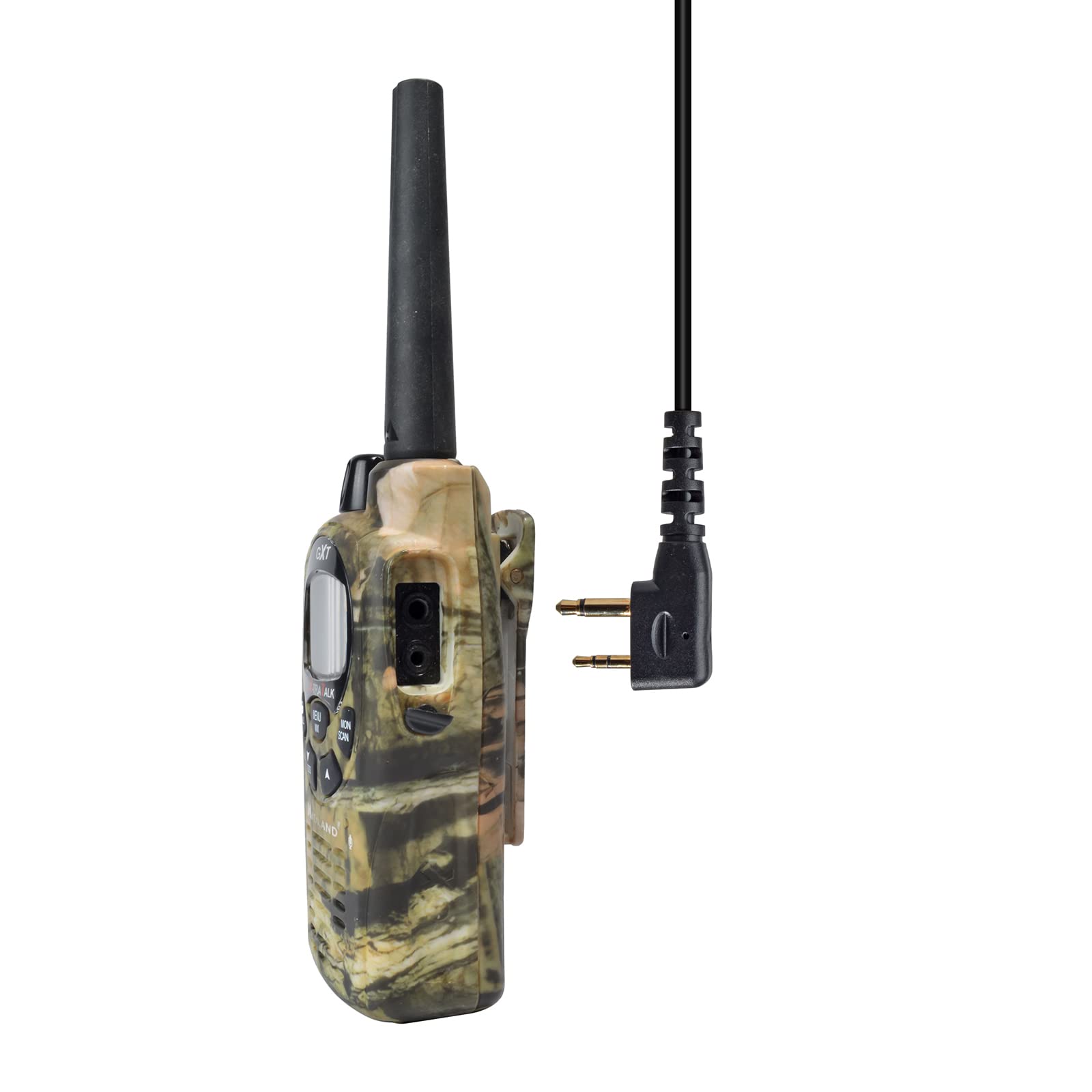 HYSHIKRA Micrófono Auricular Forma en D Compatible con Midland G7 Pro G8 G9 Pro M24 M24 Plus M48 M99 G6 XT G7 XTR | Supervisión de Seguridad Softair (1, Forma de D) - 5