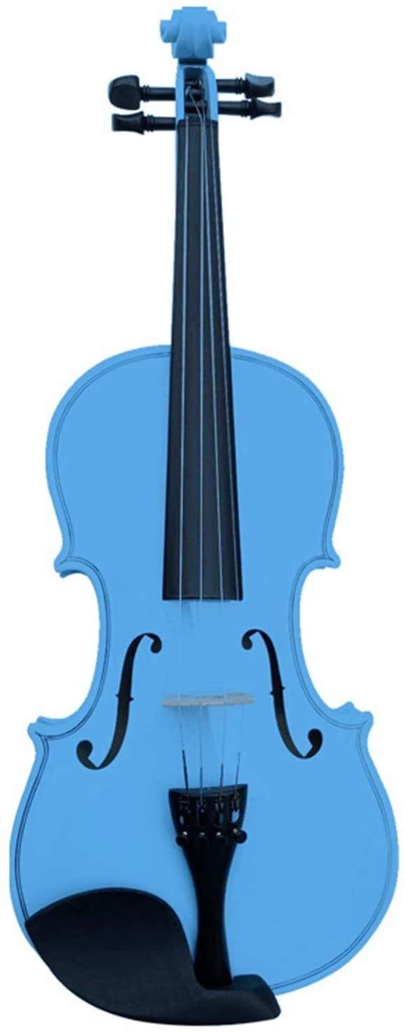 Violino Standard da Studente, per Principianti, Violino in Legno Blu Violino Fatto a Mano for Principianti Adulti Che suonano Violino Strumento Violino for Principianti