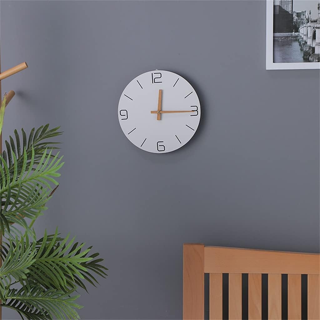 Creative Simple Office Desktop Clock Table Clock Dual-use Bedroom Living Room Wall Clock Large Mute Wall Clock Home Decoration (Color : D Size : One Size)